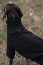 Wide Fit Fleece Dog Jumper - Black - image 2 - Wellbeing Pets