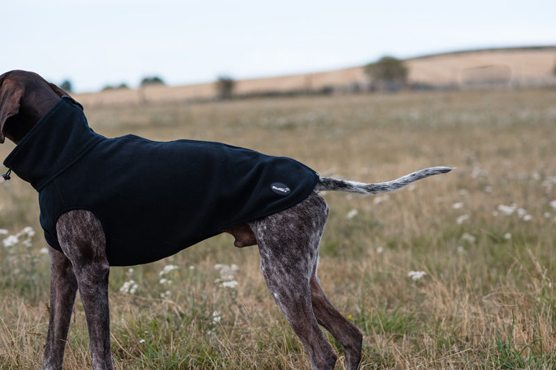 Fleece Dog Coat - Black - image 2 - Wellbeing Pets