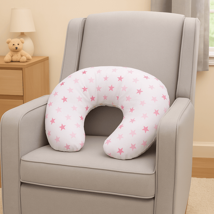 Breast Feeding Maternity Nursing Pillow - Little Star Pink