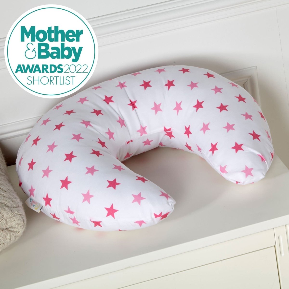 Breast Feeding Maternity Nursing Pillow - Little Star Pink