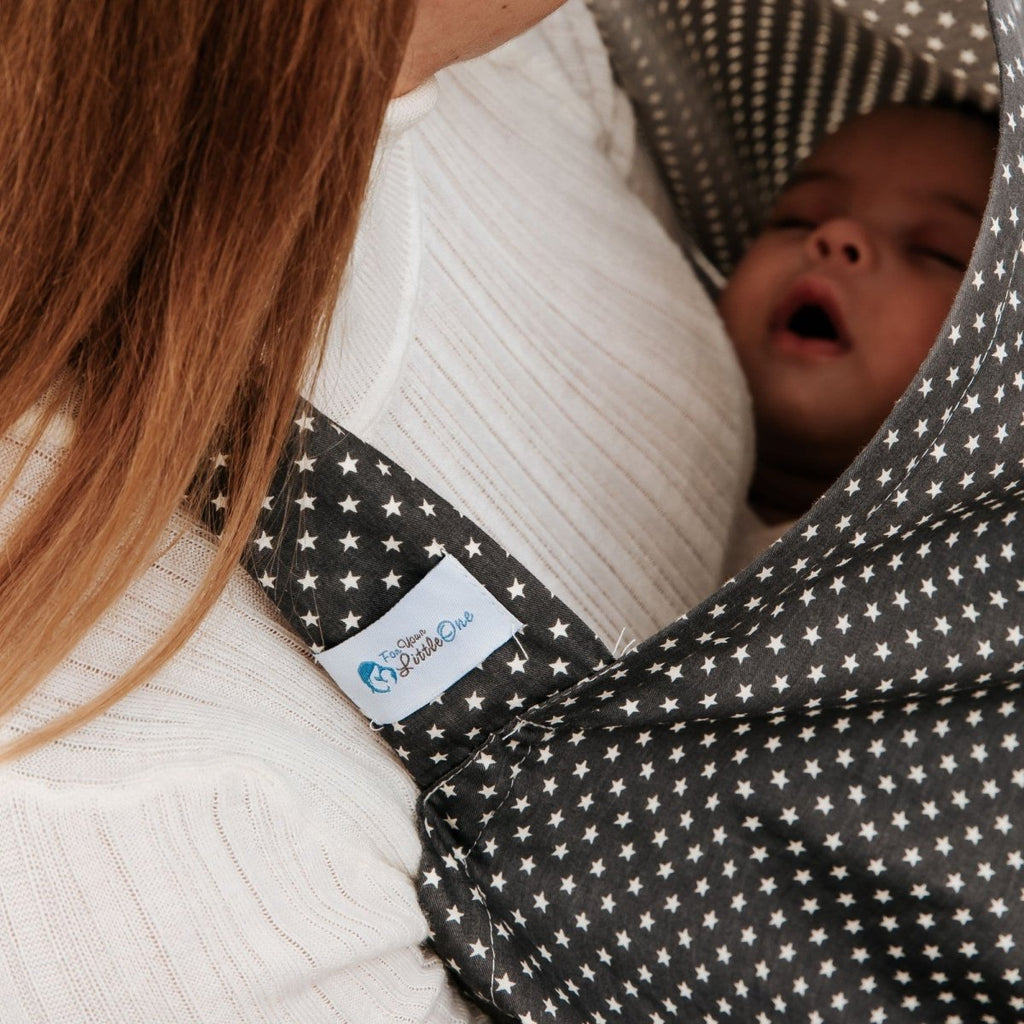 Breastfeed Apron - White Stars
