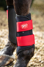 Double Locking Brushing Boots - Red - Wellbeing Pets