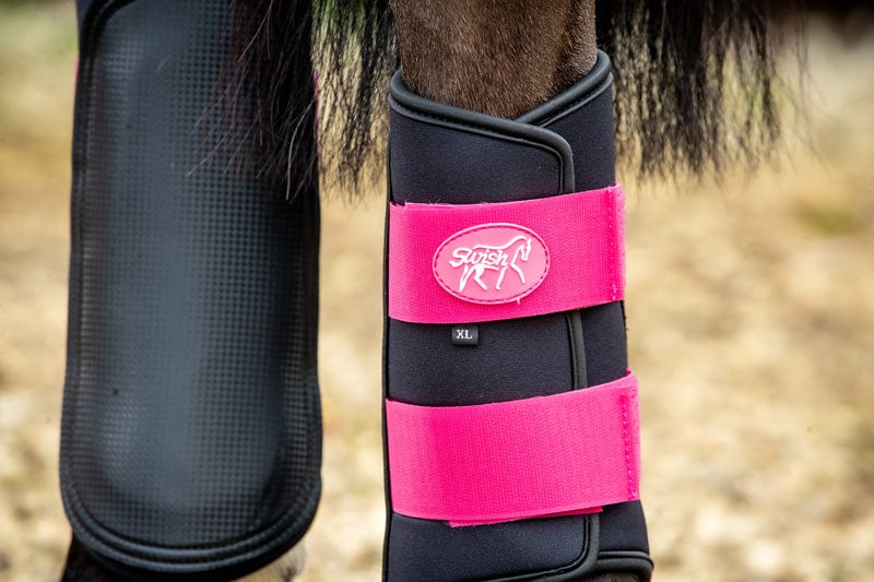 Double Locking Brushing Boots - Pink - image 2 - Wellbeing Pets
