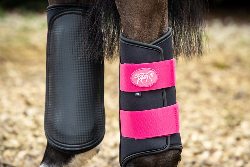 Double Locking Brushing Boots - Pink - image 3 - Wellbeing Pets