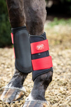 Double Locking Brushing Boots - Red - image 2 - Wellbeing Pets