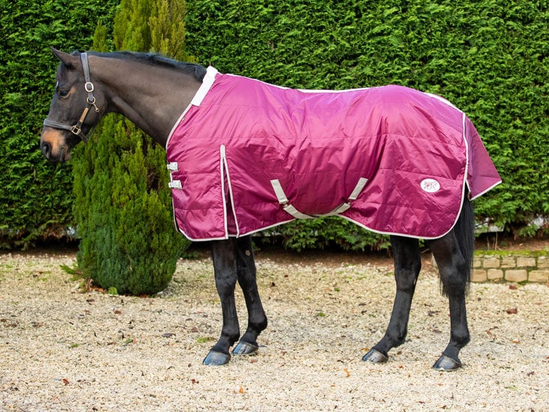 360g Stable Rug With Detachable Neck - Burgundy - image 3 - Wellbeing Pets