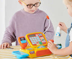 Casdon Toy Cash Register with Calculator, Chip & Pin Card Reader and Accessories – Supermarket Role Play (Ages 3+)