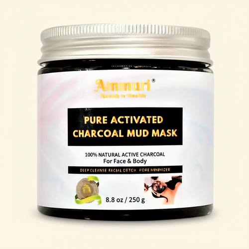 Activated Charcoal Mud Mask for Face & Body | Ammuri