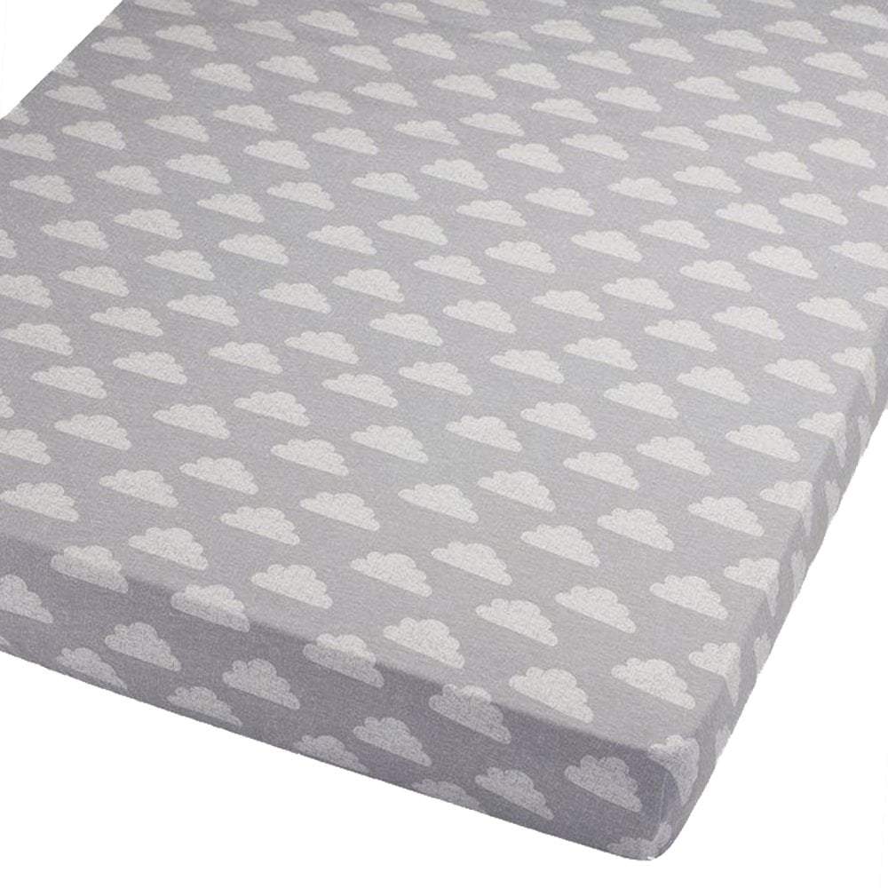 2x Spacesaver Cot Fitted Sheet 100% Cotton 100x52cm