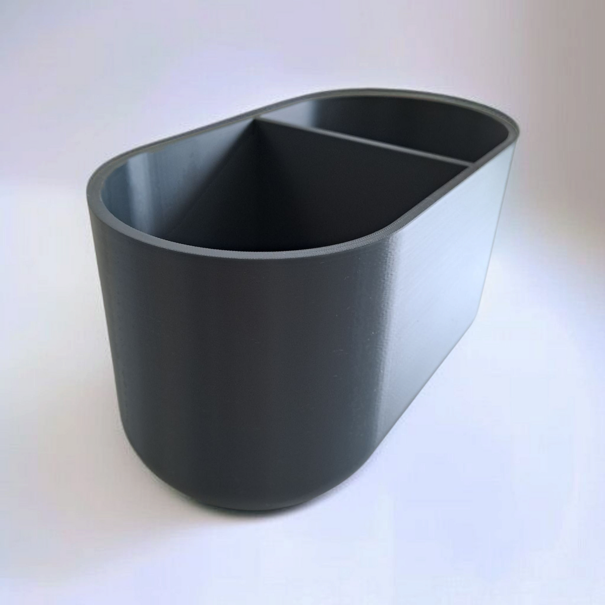 Modern Kitchen Utensil Holder - Dual Compartment & Timeless Design