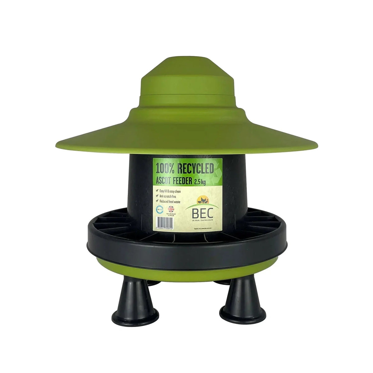 BEC Blenheim Covered Chicken Feeder | 3kg - Wellbeing Pets