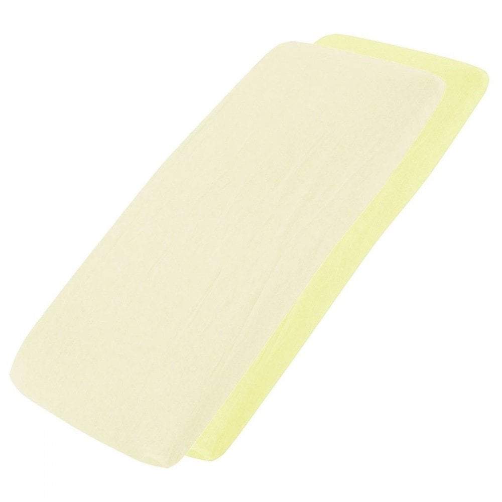 Crib Jersey Fitted Sheets 100% Cotton 40x90cm - Pack Of 2 - Fits All Models