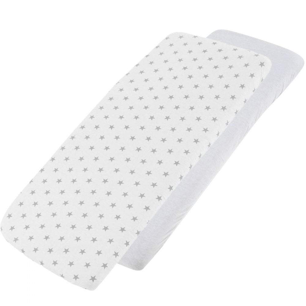 Crib Jersey Fitted Sheets 100% Cotton 40x90cm - Pack Of 4 - Fits All Models