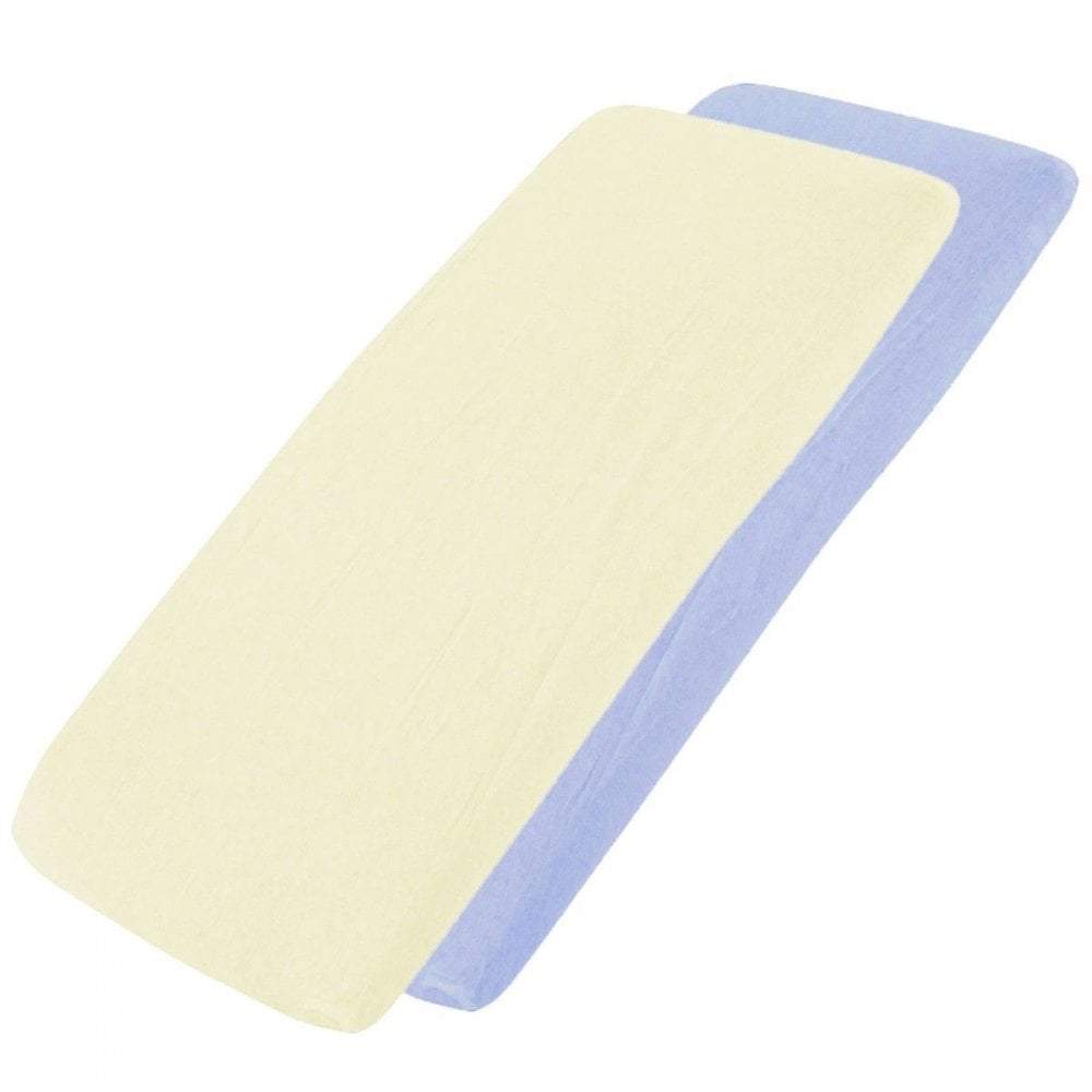 Crib Jersey Fitted Sheets 100% Cotton 40x90cm - Pack Of 4 - Fits All Models