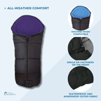 Universal Deluxe Pushchair Footmuff / Cosy Toes - Fits All Pushchairs / Prams And Buggies