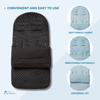 Universal Dimple Footmuff / Cosy Toes - Fits All Pushchairs / Prams & Buggies