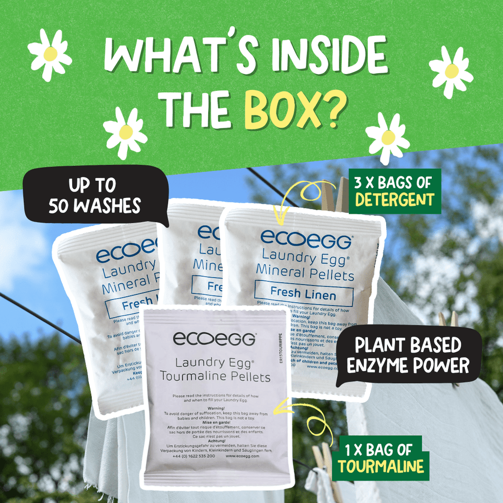 EcoEgg Enzyme Laundry Detergent – Sensitive Skin, Aquatic-Friendly, Vegan Formula