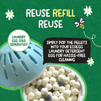 EcoEgg Enzyme Laundry Detergent – Sensitive Skin, Aquatic-Friendly, Vegan Formula