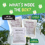 ECOEGG Laundry Egg Washing Detergent Refill Pellets Spring Blossom - Plastic Free Eco Washing Egg, 50 Washes