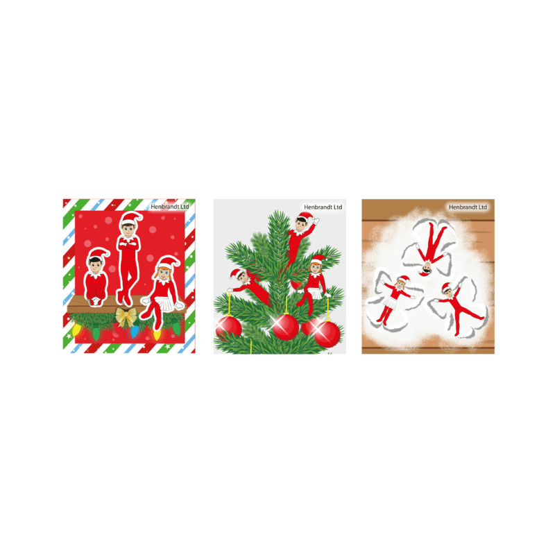 Christmas Elfin Around Mini Notebook