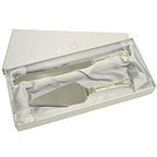 Personalised Wedding Cake Knife & Server Set – Engraved Stainless Steel