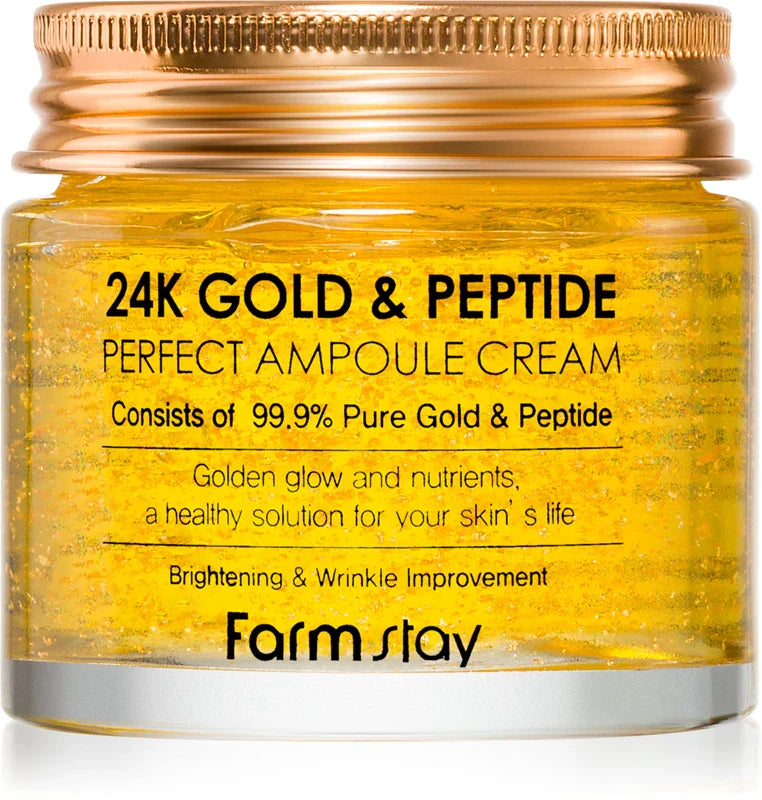 Farmstay 24K Gold & Peptide Perfect Ampoule Cream 80ml