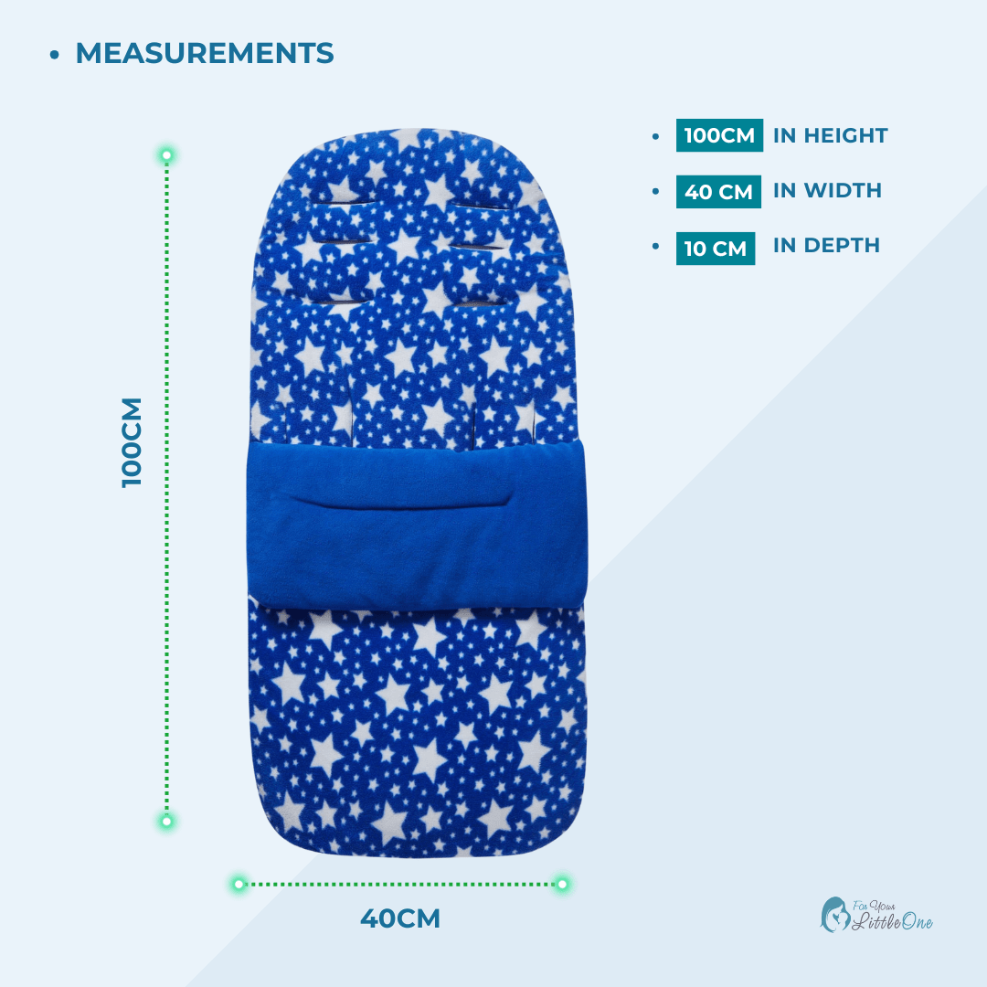 Universal Fleece Pushchair Footmuff / Cosy Toes - Fits All Pushchairs / Prams And Buggies