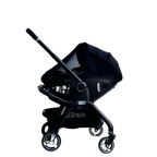 For Your Little One Qubi Infant Car Seat Stroller 7 Piece Bundle - Eclipse Black