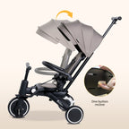 Foryourlittleone Xplor 6 in 1 Foldable Trike - Pastel Pink (10m-4y)