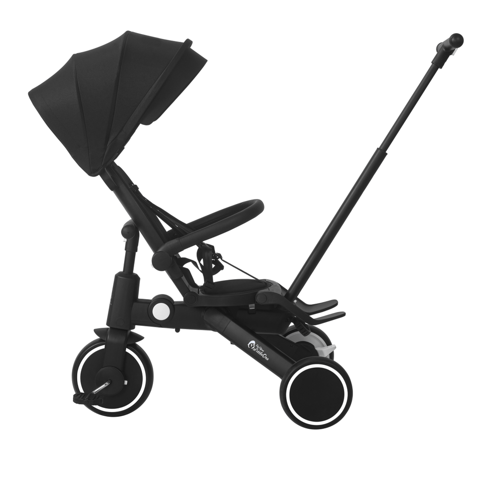 Foryourlittleone Xplor Plus 6 in 1 Foldable Trike - Jet Black (10m-4y)
