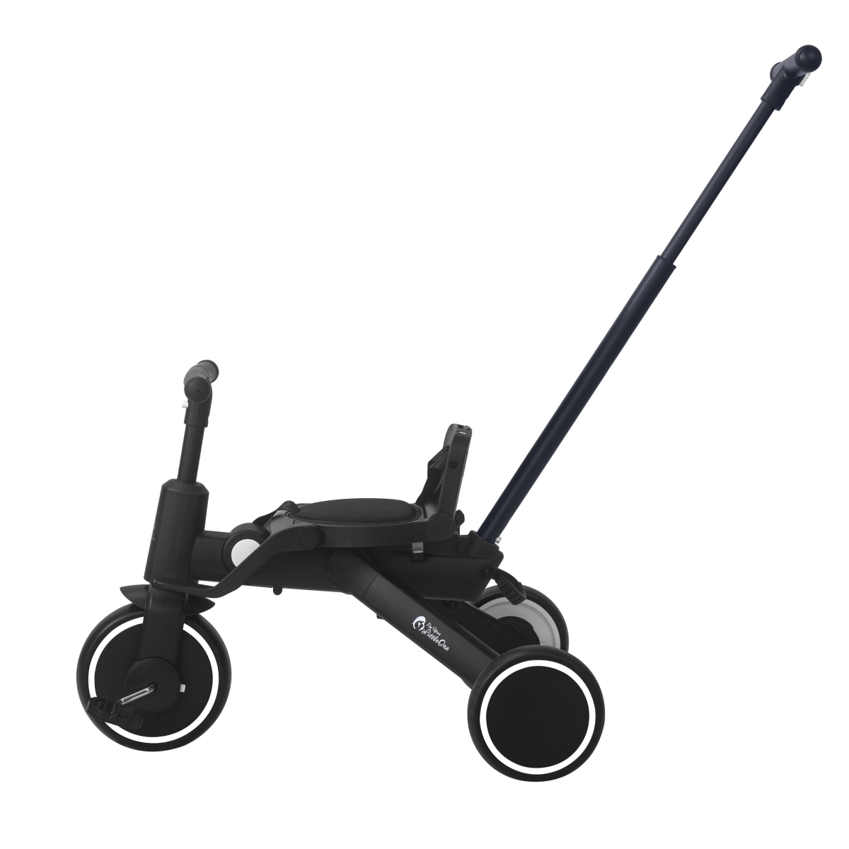 Foryourlittleone Xplor Plus 6 in 1 Foldable Trike - Jet Black (10m-4y)