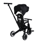 Foryourlittleone Xplor Ultimate 6 in 1 Foldable Trike - Jet Black (10m-4y)