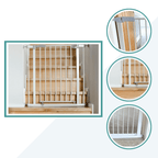 FYLO Baby Safety Stair Gate Pressure Fit Extra Wide - White