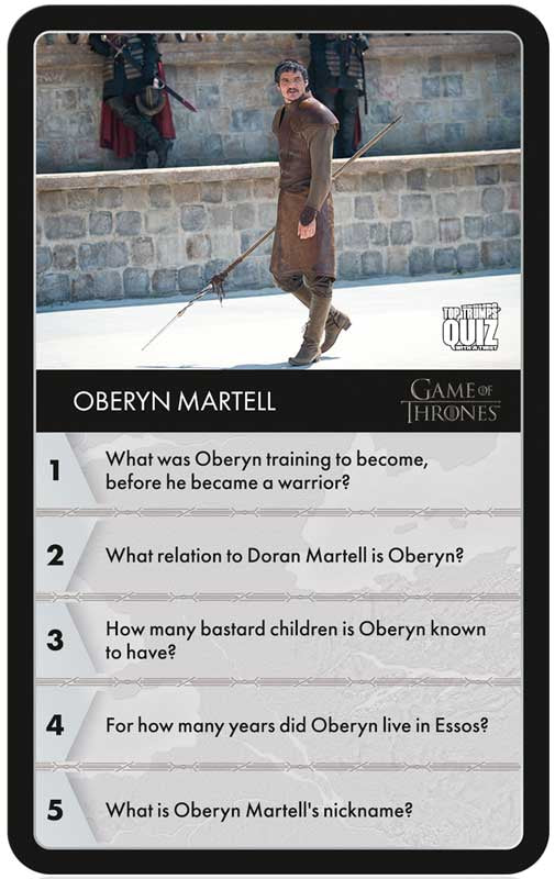 Game of Thrones Top Trumps Quiz | 500 Questions Across All 8 Seasons