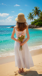 Stone Straw Bow Bucket Hat Raffia Beach Hat