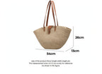 French Style Basket Bag Market Summer Straw Tote