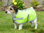 Classic Waterproof Dog Coat 240g - High Viz Yellow - image 2 - Wellbeing Pets
