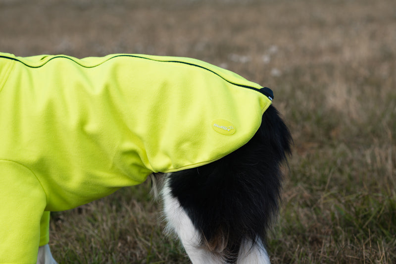 Fleece Dog Jumper - High Viz Yellow - image 4 - Wellbeing Pets