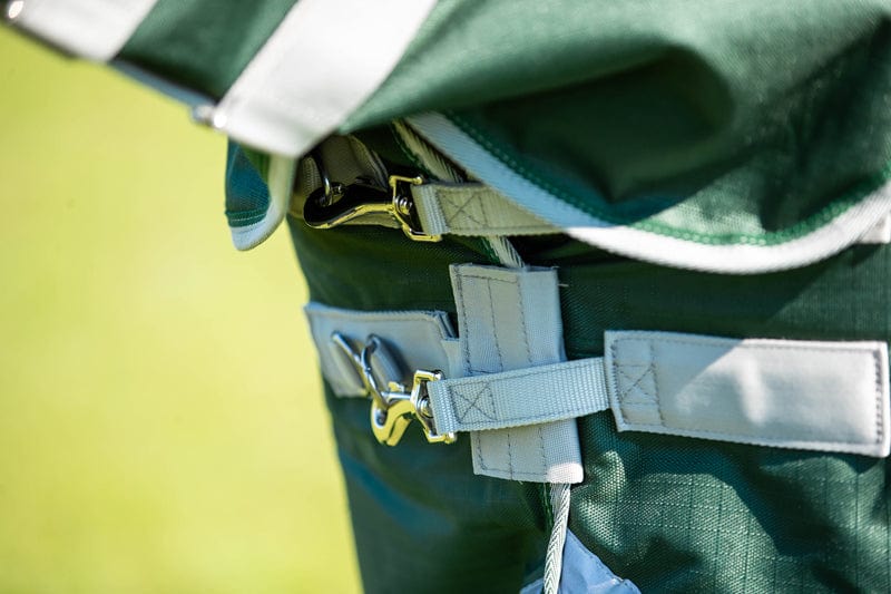 100g Detachable Neck Turnout Rug - Hunter Green - image 5 - Wellbeing Pets