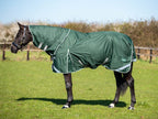 50g Detachable Neck Turnout Rug - Hunter Green - Wellbeing Pets