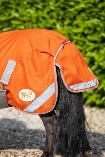 MINI 50g Turnout Rug - Orange - image 3 - Wellbeing Pets