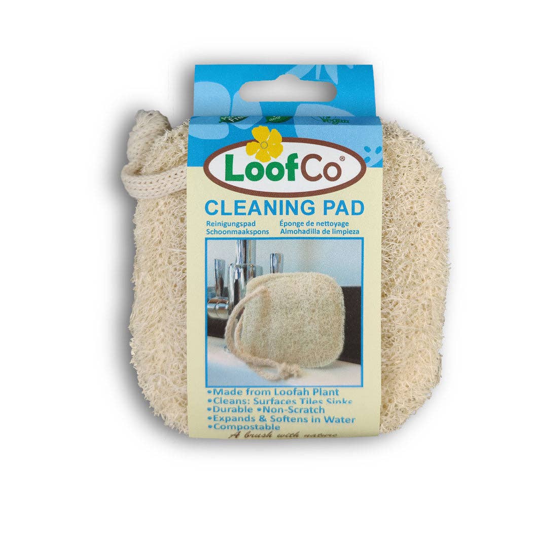 LoofCo Cleaning Pad – Natural Loofah Scrubber for Surfaces