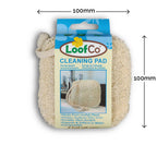 LoofCo Cleaning Pad – Natural Loofah Scrubber for Surfaces