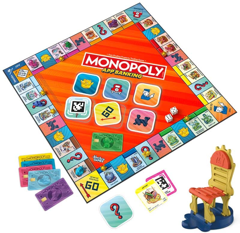 Monopoly App Banking – App-Assisted Electronic Monopoly Game (Ages 8+)