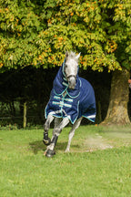 450g Ultimate Heavyweight Turnout Rug With Detachable Neck - Navy - image 2 - Wellbeing Pets