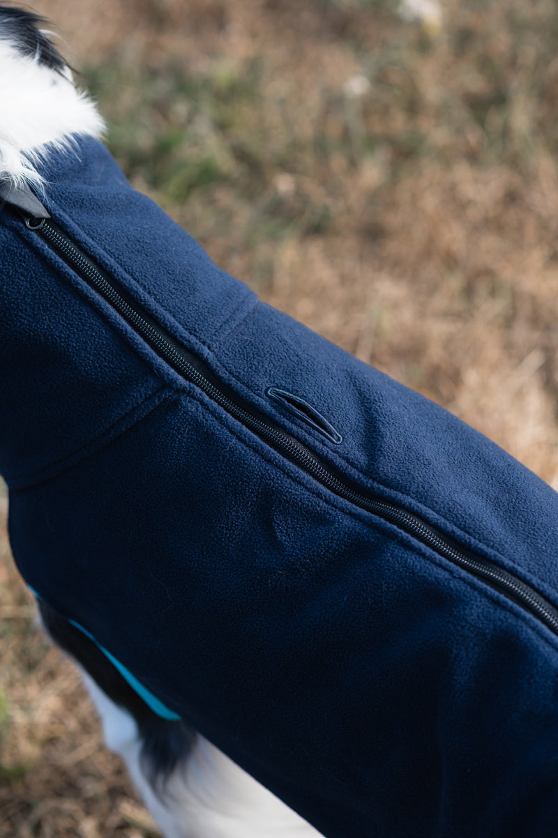 Fleece Dog Jumper - Navy - image 4 - Wellbeing Pets