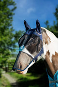 Horse Fly Mask With Nose - Navy - Wellbeing Pets