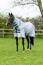 Nylon Fly Cool Rug - Grey/Navy - image 3 - Wellbeing Pets