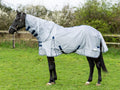 Nylon Fly Cool Rug - Grey/Navy - Wellbeing Pets