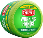 O'Keeffe's Working Hands Value Jar 193g Relief for Extremely Dry, Cracked Hands & Feets